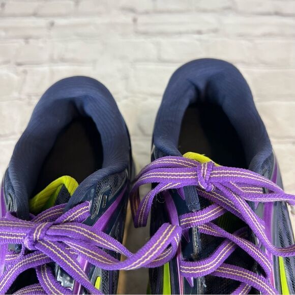 Brooks Transcend 4 Women’s Size 9.5 Peacoat/Iridesium/Lime Punch Running Shoes - Picture 8 of 11